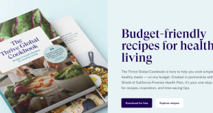 Health Plan and Thrive Global Launch Free Cookbook with Healthy, Affordable Recipes