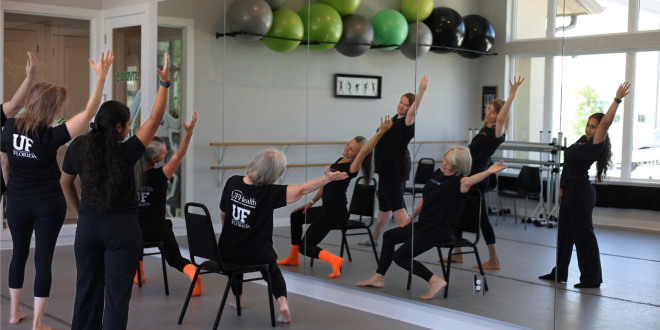 Health event combines dancing and wellness expo.