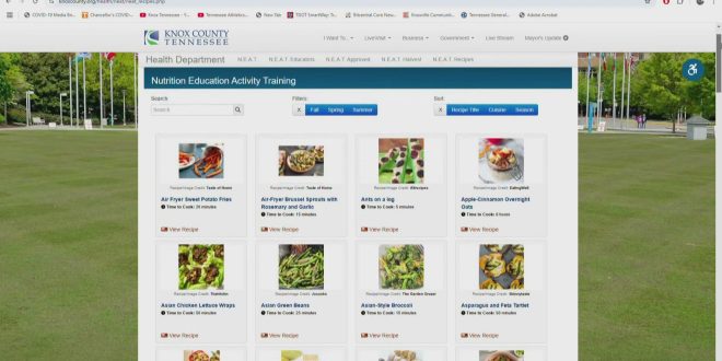 Knox County Health Department Launches Recipe Website for Healthy Eating