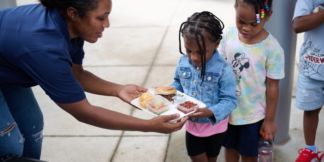 Nutrition Services Offer Meals to Children.