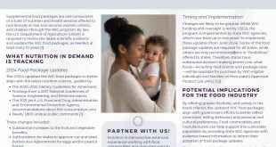 Significant changes planned for US nutrition program benefiting women and children.