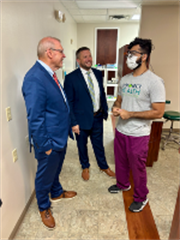 Griffith Visits Connect Health + Wellness in Martinsville