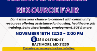 Health, Wellness and Resource Fair to provide free services for community Saturday at Center
