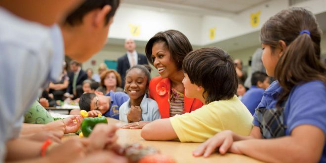 Michelle Obama Remains Focused on Children's Nutrition.