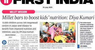 Millet bars to boost kids' nutrition Diya Kumari