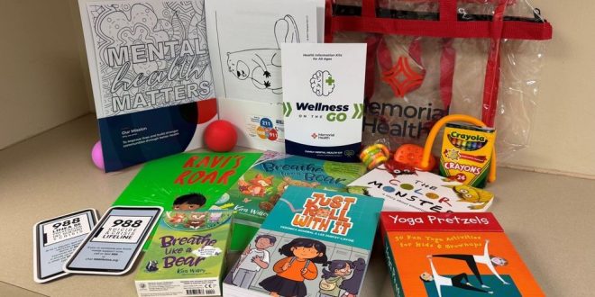 Memorial Health teams up with local libraries to provide mental health wellness kits.