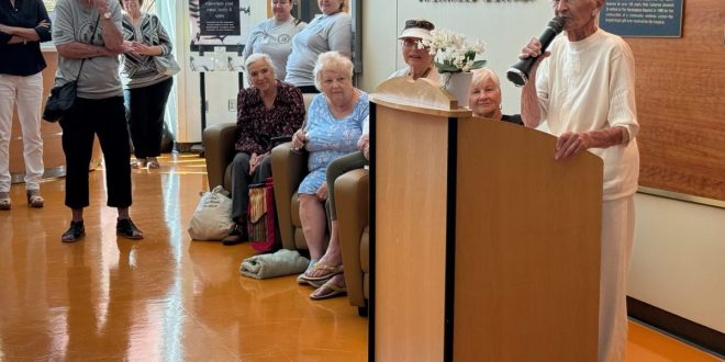Gift of good health Original benefactor donates $125,000 to wellness center for 25th anniversary