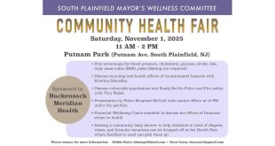 South Plainfield to Host Mayor’s Wellness Fall Health Fair on November 1