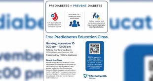 TriState Health to Host Free Prediabetes Education Class November 10