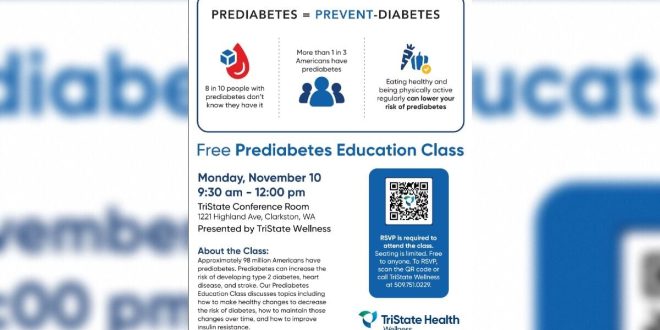 TriState Health to Host Free Prediabetes Education Class November 10