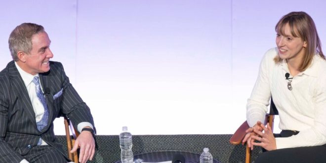 Katie Ledecky visits Long Island as Catholic Health ambassador